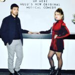 Mae Whitman Instagram – Oh man we had the time of our lives at the @uphereonhulu FYC screening and got to hang with lots of the amazing people who made the show like literally find someone who looks at you the way I look at the crew when I see them in the audience at the q and a :,) I love this show so much and every single person who worked on it 🌹🌹🌹also peep my chic look thank you 
Stylist @deborahfergusonstylist
Hair @anthonycampbellhair 
Make up @gpcbeauty 
Knit dress @anteprima
Jacket: vintage @jeanpaulgaultier @paumelosangeles
Boots @larroude
Bag @prada