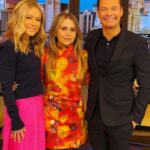 Mae Whitman Instagram – had the genuine best time doing @livekellyandryan promoting @uphereonhulu -truly love all my dear pals there on screen and off- and the coolest part was I had a Friends reunion with the luminous @jenniferaniston whom I remember made me feel so welcomed and loved and I wept hysterically when I wrapped the episode and made her a Christmas ornament anyway please watch @uphereonhulu march 24 and also watch me on @livekellyandryan in my special @christopherkane dress