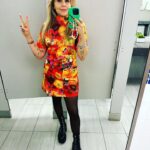 Mae Whitman Instagram – had the genuine best time doing @livekellyandryan promoting @uphereonhulu -truly love all my dear pals there on screen and off- and the coolest part was I had a Friends reunion with the luminous @jenniferaniston whom I remember made me feel so welcomed and loved and I wept hysterically when I wrapped the episode and made her a Christmas ornament anyway please watch @uphereonhulu march 24 and also watch me on @livekellyandryan in my special @christopherkane dress