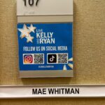 Mae Whitman Instagram – had the genuine best time doing @livekellyandryan promoting @uphereonhulu -truly love all my dear pals there on screen and off- and the coolest part was I had a Friends reunion with the luminous @jenniferaniston whom I remember made me feel so welcomed and loved and I wept hysterically when I wrapped the episode and made her a Christmas ornament anyway please watch @uphereonhulu march 24 and also watch me on @livekellyandryan in my special @christopherkane dress