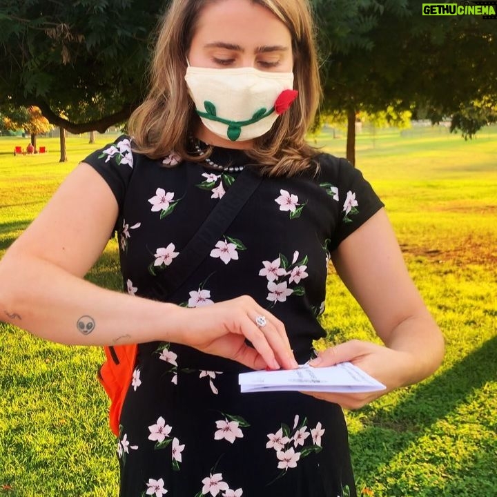 Mae Whitman Instagram - WELP I STRAPPED ON MY PEARLS AND MY SUNDAY BEST AND VOTED EARLY BY DROPPING OFF MY MAIL IN BALLOT AT A SECURE LEGAL DROP OFF BOX AND IT WAS SO SEXY AND GOOD MY FRIENDS! For helpful voting information state by state check out http://nbcnews.com/PlanYourVote now I want to see all y’all put on your best hat and get out the vote!!! Pics or it didn’t happen!!! This election is imperative, we must save our country from dictatorship. Seriously!!! Vote vote vote! And plz make sure you read all the specific rules and regulations pertaining to your ballots in your state, so you’re voting safely and legally and not say in some random ass jenky ass metal box the GOP has been illegally setting up (yes, that’s really happening 🙄 ) I love you now vote vote vote!!! Also this post was amended because I had people concerned about me posting my ballot showing I voted for joe and kamala. Actually, IT IS legal in California to do a “ballot selfie” AND it’s legal many other states, but I wouldn’t want to mislead anyone in the states where it’s still a tricky gray area SO THANKS FOR THE HEADS UP! In case you’re wondering I... voted for joe and kamala. Did I mention that? 😉