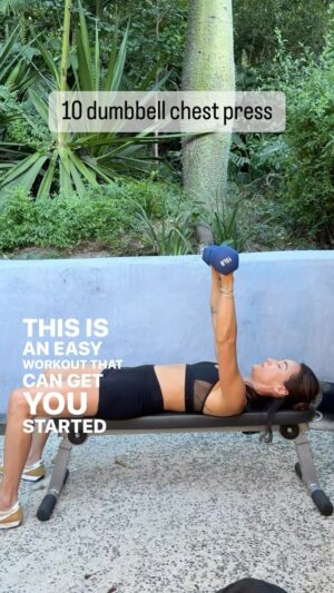 Maggie Q Instagram - If you get to the gym and are feeling lost here is a quick dumbbell workout for arm strength and toning. Pair this with a stretch, 10-20 minutes of cardio, and you’re set in sweat.

Three reasons to strength train for women:

Bone Density: As women age, they become more susceptible to osteoporosis. Weight-bearing exercises help improve bone density and reduce the risk of fractures as we age.

Metabolism Boost: Metabolism tends to slow down with age. Increasing muscle mass through strength training can help women maintain a healthier weight throughout their lives.

Joint Health and Mobility: Strength training can enhance joint stability and reduce the risk of arthritis. Improved muscle strength also aids in maintaining better posture and balance, contributing to overall mobility and reducing the likelihood of injuries.