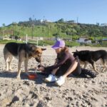 Maggie Q Instagram - MY MORNINGS! Every day I can manage, the dogs and I get out for beach walks and mountain hikes. ps - always remember your sunscreen!