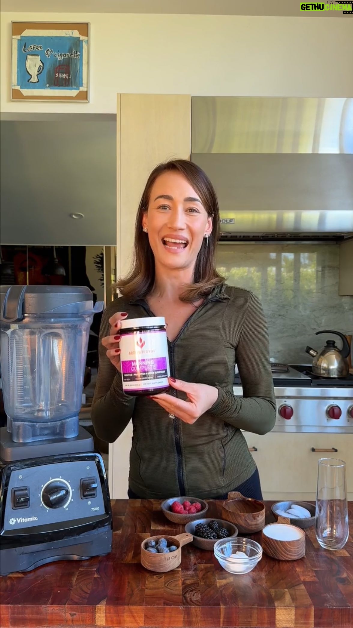 Maggie Q Instagram - I came up with this little concoction because I wanted more antioxidants in the morning without feeling weighed down or sluggish like you would after a big smoothie or bowl. The fresh berriesđ«đ plus #MorningComplete Mixed Berry by @activatedyou means that this tastes as amazing as it feels. This is easy on the tummy. Itâs easy to make. Itâs the perfect morning drink! Ingredients for 1 serving: Ice (amount of your preference) 1/4 cup blueberries 1/4 cup blackberries 1/4 cup raspberries 1 scoop of yogurt 1/3 cup of almond milk 1/2-1 cup of water 1 scoop of Morning Complete Mixed Berry â đComment âBERRIESâ for a surprise! #guthealth #guthealthmatters #gutmicrobiome #wellnessjourney #healthylifestyle #greensmoothie #greendrink