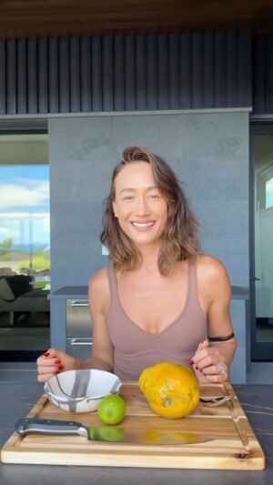Maggie Q Instagram - A quick (and tasty) tip for you and your health!