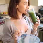 Maggie Q Instagram - Probiotic Green Juice featuring @activatedyou! Combine all ingredients in blender. Handful of ice cubes 1 stalk of kale 2-3 dandelion greens Handful of cilantro 1 ruby red grapefruit (quartered) 1 cucumber (peeled and quartered) 1 cup water 1 Advanced Restorative Probiotic from Activated You (open capsule, pour out powder) 1 teaspoon of agave (I like green juice flavor, but if you want a little sweetness add this.) Blend till smooth and enjoy your new favorite, fibrous morning drink! Extra Notes: You’ll need a high speed blender to really *obliterate* your vegetables and get the desired consistency!