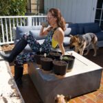 Maggie Q Instagram - There are few better feelings than growing your own food! I started these herbs from certified organic seeds from Spade to Fork, and before I knew it, it was time to repot my little seedlings into bigger pots! It’s just sun, dirt, water, and me bringing these babies to life, and I can’t wait to use these herbs when they’re ready!