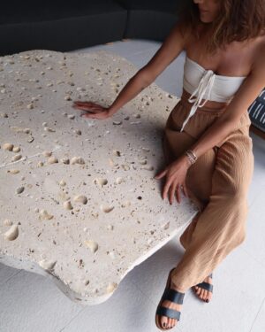 Maggie Q Instagram - Maggie’s Design Corner! lol 
I love to bring the outside, inside! Things like weathered wood, stone, clay pottery, and even, fossilized sea shells bring so much energy to interior spaces. The vitality of each materials past life completes a room.
