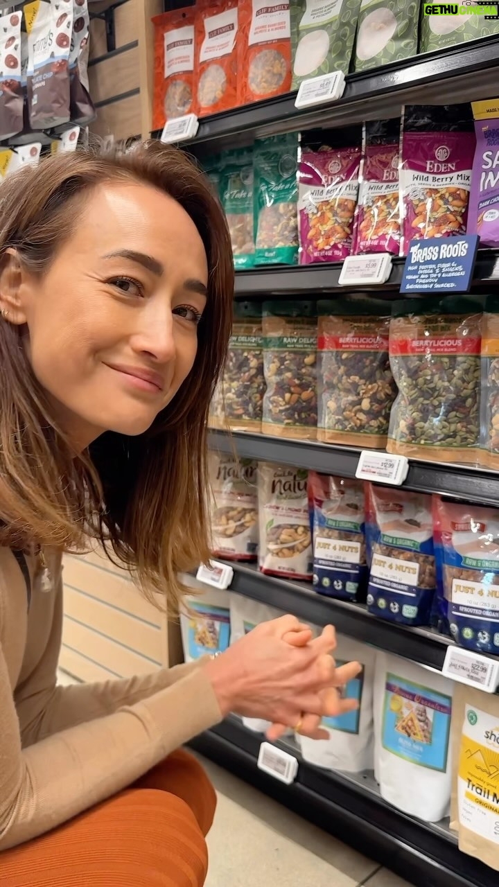 Maggie Q Instagram - Sorry for the bad audio, but I’m in the snack aisle today! If you absolutely need the crunch of salty snacks like I do sometimes, look for ingredients you know whole food sources. Chips fried in avocado oil or coconut oil are still a little fatty, but in moderation they’re a better option than palm oil, partially hydrogenated oils, or cottonseed oils. I know different research is coming out all the time on different ingredients, but you can’t go wrong with whole food ingredients, raw ingredients, and things you know are food just maybe packaged up cute at the store. All you can do is try to make an informed decision. If all that reading is tiring you out, you can always go to the produce section, no labels!