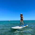 Maggie Q Instagram – Paddle boarding and kayaking are great exercise. But honestly, I just love being out on the water, with marine life all around me! 

What’s your favorite water sport?🌊