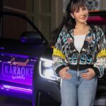 Maguy Bou Ghosn Instagram - Tonight a great episode with my friend @wissambreidy on @dubaitv in @carpoolkaraokear 💥 Don’t miss it guys! ♥️ الليلة حلقة ممتعة من #كاربول_كاريوكي على شاشة #دبي 10:30 PM Dubai time 9:30 PM Beirut & KSA time Wearing @bazaza Styled by @styledbyibra Make up @ranim.alturki Hair @john.dimirje #MaguyBouGhosn | #ماغي_بو_غصن