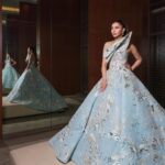 Mahira Khan Instagram - 🩵🦋 @theemigala 🦋🩵 Styled by @manekaharisinghani Dress @michael5inco Makeup @anamfarooqkhan_makeup Hair @danihairstylist1 Jewelry @lamarquisejewellery Photography @altamashurooj Asst Photographer @alisa.poturaeva