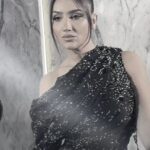 Mai Omar Instagram - 🖤 Styled by @islam.mitwally Dress @tonywardcouture Makeup @rehamkhalifaa Jewellery @houseofglamourjewellery Photographer @mahmoud_el_behiry