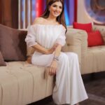Mai Omar Instagram - أمس في برنامج الحكايه مع الإعلامي الكبير أ/عمرو أديب علي @mbcmasrtv @elhekayashow Stylist @islam.mitwally Wearing @miojofficial Makeup @dinaragheb Hair @ahmed__mounir Photographer @mohanadhamdy_ph