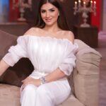 Mai Omar Instagram - أمس في برنامج الحكايه مع الإعلامي الكبير أ/عمرو أديب علي @mbcmasrtv @elhekayashow Stylist @islam.mitwally Wearing @miojofficial Makeup @dinaragheb Hair @ahmed__mounir Photographer @mohanadhamdy_ph