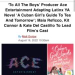Maia Reficco Instagram - honored to add my lil argentinian flare to this heartwarming story🤍🫶🏽 @the.ace.entertainment 🤍