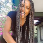 Maisie Richardson-Sellers Instagram - Woke up feeling like Samson, except my strength is in my roots, and they run deeper than any knife can cut. Raging and stomping in equal measure listening to ‘The Tangled History of Black Hair Culture’ by @emmadabiri. Yes sis. Highly recommend. 🙌🏾👏🏾 Shout out to @saniyyahsahar for these gorgeous braids and the love you pour into every style.✨