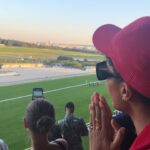Maisie Richardson-Sellers Instagram – A dreamy Parisian evening at the races with @longchamp 🐎 didn’t win, guess that means I’ll have to come back..? 😏#LongchampAtTheRaces #ad