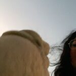 Maitreyi Ramakrishnan Instagram – lumpy horses with @forbesunder30 🐫🐪☀️