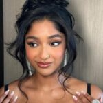 Maitreyi Ramakrishnan Instagram - I’m about to post so much, you’ll wish you never asked me to be more active🤭🤍🖤✨ @theacademy thanks for the invite