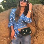 Malak Koura Instagram – What do you guys think of my new sunglasses from @fgb_egypt? I love the craftsmanship; the stones are Swarovski ♥️ @monkeyters