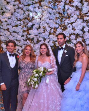 Malak Koura Instagram - Happiest day of my life to see my little sister Mariam become the most beautiful bride my eyes have ever seen. Love you always ♥️♥️♥️⠀
⠀
Wedding planning by @bydinaiskander⠀
My dress by @samahmahrancouture⠀
My makeup by @maram.makeup0