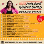 Malena Guinzburg Instagram - Acá las fechas de #queridodiario !!! Los espero que esto se pone cada vez mejor, si no me creen a mi pregúntenle a cualquiera que haya venido!!!