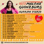 Malena Guinzburg Instagram - Acá las próximas fechas de #queridodiario !! Como verán hay un montón de opciones (por eso puse este tema de @mariabecerra , para sentirme en onda y porque se los hago re fácil!). Entradas en www.malenaguinzburg.com Quién viene????