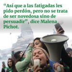 Malena Pichot Instagram – 🍳 Cuando comenzó la reacción conservadora, los varones que creíamos tan progres dieron una voltereta en el aire y se burlaron de lo conquistado hasta el momento por mujeres y diversidades.
😶🌫️ Además, algunas militantes terminaron reclamándole al feminismo que no nos victimicemos y que laburemos más. El mantra de Simone de Beauvoir dice que no hay que dar ningún derecho por sentado.
💪 Así que, aunque cansadas, tendremos que repetir todo de nuevo: las mismas premisas básicas, las discusiones de 2018 y las de las sufragistas de principio de siglo también. Porque no se trata de ser novedosas, sino de persuadir.
✒️ @malepichot
📷 @emilianamiguelez
🫂 Agradecemos a las autoras por sumarse a la campaña #DameElFuegoDeTuAmor colaborando con este trabajo en apoyo a la reconstrucción de la redacción de nuestro medio.
👉🏽 Leé el texto completo en revistaanfibia.com
📲 (link en bio)