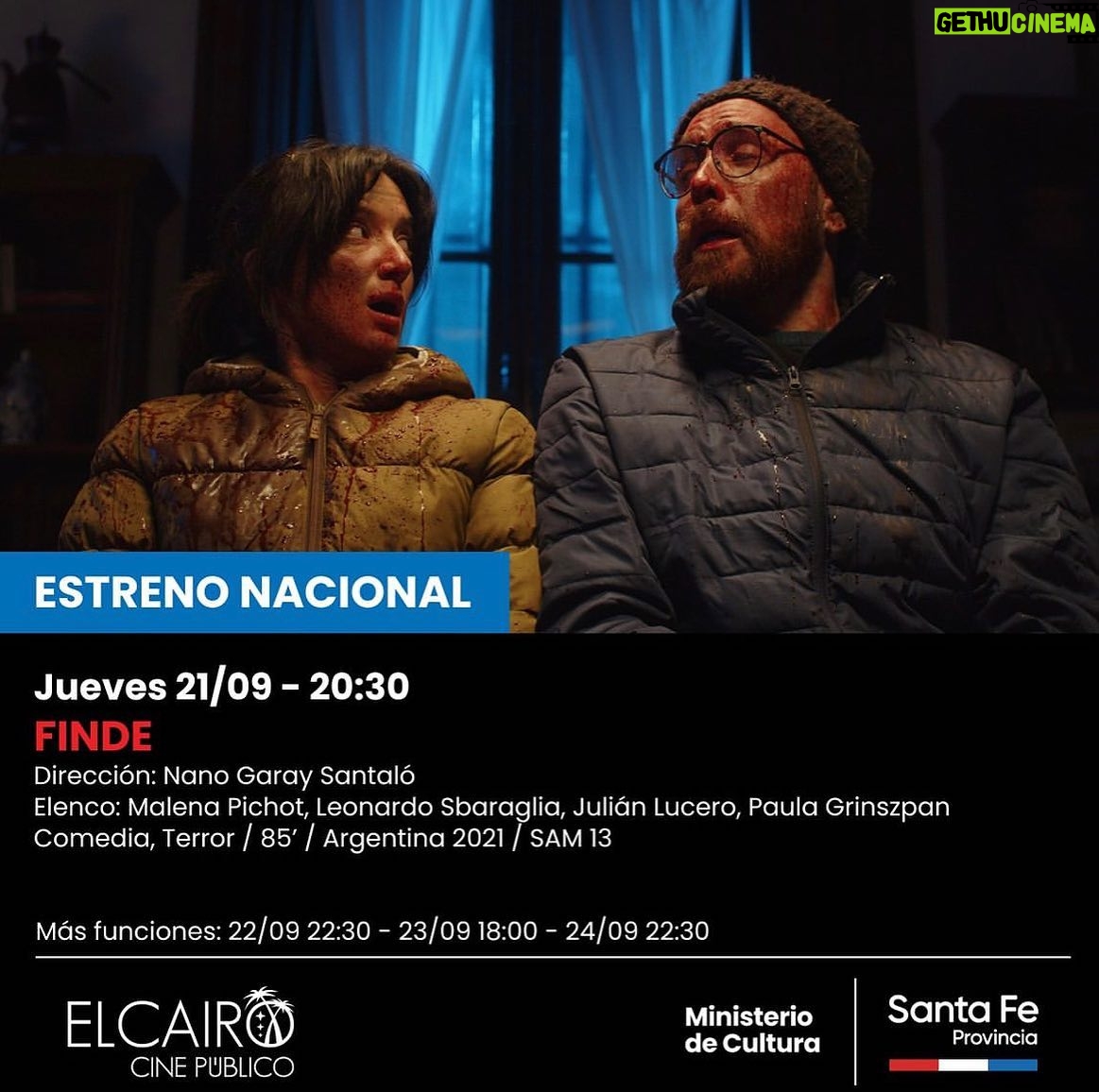 Malena Pichot Instagram - Seguimos septiembre y octubre en el cine! Llegando a tu ciudad! MAR DEL PLATA - TEATRO AUDITORIUM (SABADO 07 a las 19hs) EL PALOMAR - Espacio INCAA Cine Teatro Helios (JUEVES 28 a las 18hs) QUILMES - Espacio INCAA Cine Teatro Municipal Quilmes (JUEVES 28 a las 18 y 20hs) CORDOBA - Espacio INCAA Cine Arte Córdoba (JUEVES 28 a las 19hs) ZAPALA - Espacio INCAA Cine Municipal (JUEVES 18 a las 21:30hs) EL CAIRO - ROSARIO (JUE SAB y DOM) CINEMATECA URUGUAYA ( SABADO 30 y DOMINGO 01 a las 22hs) EL BOLSON - CASA DEL BICENTENARIO EL BOLSON (DOMINGO 01 a las 18:30) NEUQUEN - Espacio INCAA Cine Teatro Español (LUNES 02 a las 22hs)