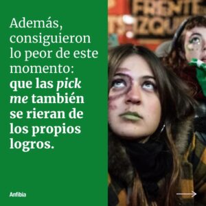 Malena Pichot Instagram - 🍳 Cuando comenzó la reacción conservadora, los varones que creíamos tan progres dieron una voltereta en el aire y se burlaron de lo conquistado hasta el momento por mujeres y diversidades. 

😶‍🌫️ Además, algunas militantes terminaron reclamándole al feminismo que no nos victimicemos y que laburemos más. El mantra de Simone de Beauvoir dice que no hay que dar ningún derecho por sentado. 

💪 Así que, aunque cansadas, tendremos que repetir todo de nuevo: las mismas premisas básicas, las discusiones de 2018 y las de las sufragistas de principio de siglo también. Porque no se trata de ser novedosas, sino de persuadir.

✒️ @malepichot
📷 @emilianamiguelez

 🫂 Agradecemos a las autoras por sumarse a la campaña #DameElFuegoDeTuAmor colaborando con este trabajo en apoyo a la reconstrucción de la redacción de nuestro medio.

👉🏽 Leé el texto completo en revistaanfibia.com
📲 (link en bio)