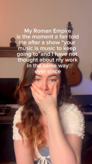 Malinda Kathleen Reese Instagram - I still think about it everyday.  Happy to help you keep going ❤️ #imnotthereyet #independentartist #indie #folk #singer #romanempire