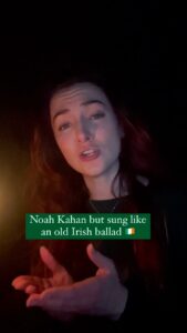 Malinda Kathleen Reese Instagram - “Forever” by @noahkahanmusic it’s just so good. #ballad #noahkahan #irish #folk #acappella #singer #siren #candlelight #reverb