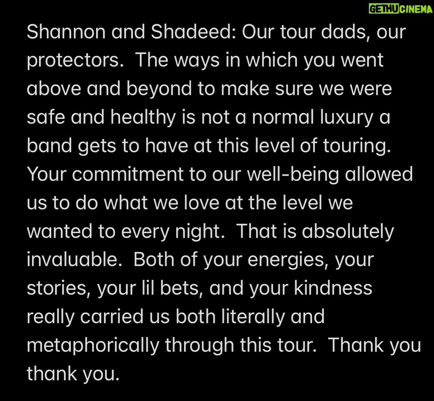 Malinda Kathleen Reese Instagram - Finally processed enough to be able to say some words about tour. More to come ❤️ A first tour is a life changing experience. I am truly a different human than I was this summer. And it’s all to do with getting to actually witness you all, your energy, your love, your excitement alongside these amazing people. Thank you endlessly. ❤️ Photo by Jamie Sandel @chrispetersmusic @youthinaromanfield @sgoochdrums @wjsandel @branmuzsick @cassiebanaszek @chance.s.emerson @chrysalis.m4a @lizziewebermusic @lonelychoir @storyslaughter @76thstreet @thematthogan