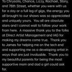 Malinda Kathleen Reese Instagram - Finally processed enough to be able to say some words about tour. More to come ❤️ A first tour is a life changing experience. I am truly a different human than I was this summer. And it’s all to do with getting to actually witness you all, your energy, your love, your excitement alongside these amazing people. Thank you endlessly. ❤️ Photo by Jamie Sandel @chrispetersmusic @youthinaromanfield @sgoochdrums @wjsandel @branmuzsick @cassiebanaszek @chance.s.emerson @chrysalis.m4a @lizziewebermusic @lonelychoir @storyslaughter @76thstreet @thematthogan