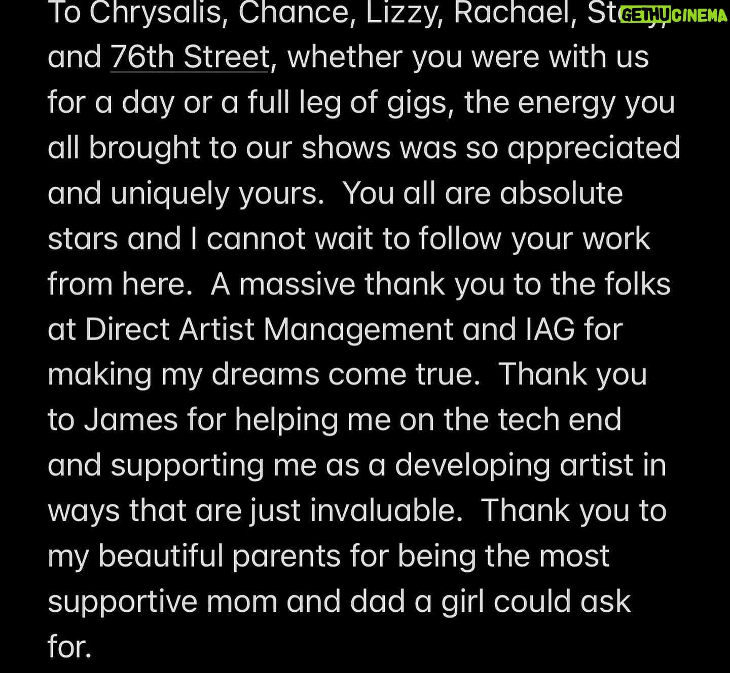 Malinda Kathleen Reese Instagram - Finally processed enough to be able to say some words about tour. More to come ❤️ A first tour is a life changing experience. I am truly a different human than I was this summer. And it’s all to do with getting to actually witness you all, your energy, your love, your excitement alongside these amazing people. Thank you endlessly. ❤️ Photo by Jamie Sandel @chrispetersmusic @youthinaromanfield @sgoochdrums @wjsandel @branmuzsick @cassiebanaszek @chance.s.emerson @chrysalis.m4a @lizziewebermusic @lonelychoir @storyslaughter @76thstreet @thematthogan
