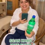 Mallika Dua Instagram - Oversoching ❌ OVERLAUGHING ✅ . . Zindagi mein kuch na kuch bhassad toh rahegi: choti, badi, rude and kyaut. Don’t overthink it. Scan Karo, Joke Suno, Thand Rakho! @sprite_india #SpriteJokeInABottle #ThandRakh