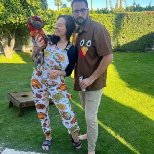 Mamrie Hart Instagram - Low country boils. Dogs dressed as turkeys. Tacky sweatshirts. The past 48 hours have been 🙌🏻. Tired and full. Fully tired.