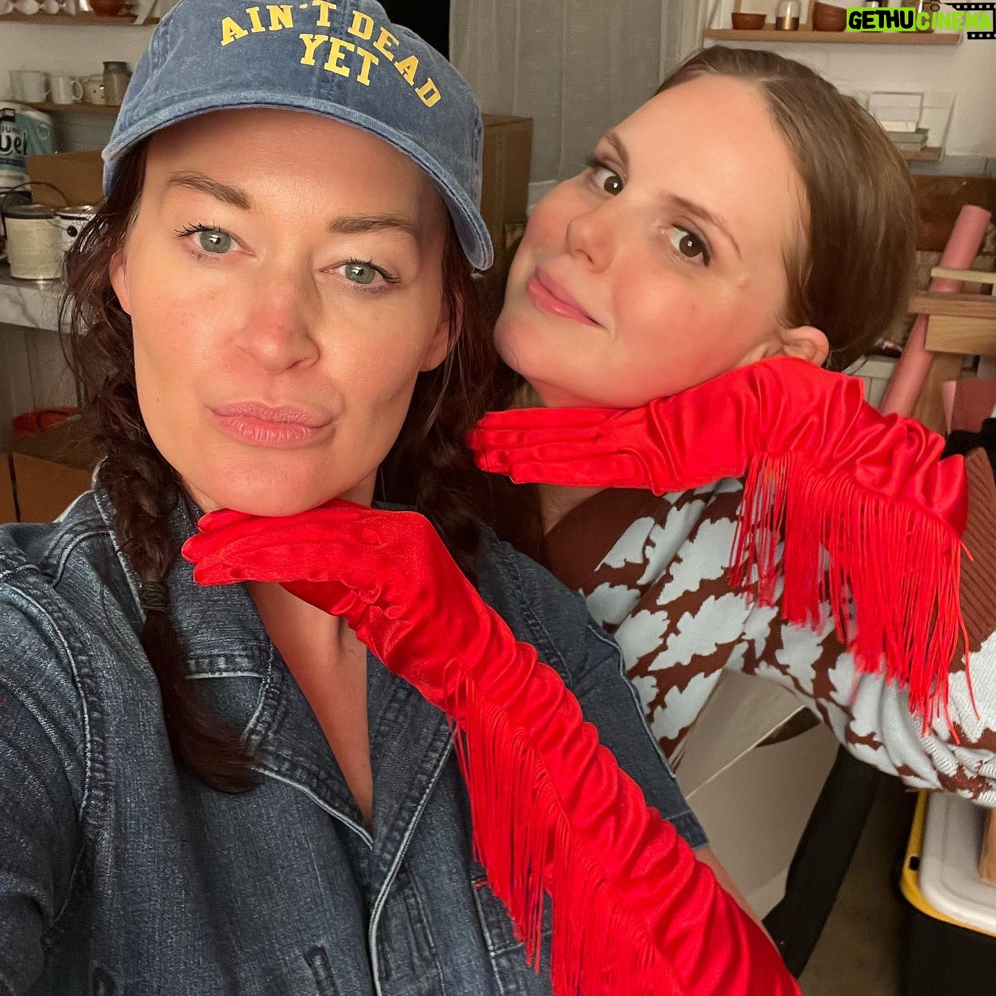Mamrie Hart Instagram - This week we shot the first half of my upcoming cookbook. It’s still a looooong ways off (trust and believe I will be sky writing the pre-order link when it’s ready) but HOT DAMN. 🔥 Its gonna be delicious and unique and weird and I am exhausted. 🍄 Nothing but glove for this crew! 🪝psssst: Those are what I’m calling ‘Lychee Littlenecks’. Lychee flavored jello shots with a strawberry champagne ‘mignonette’. And they’re 🙌🏻.