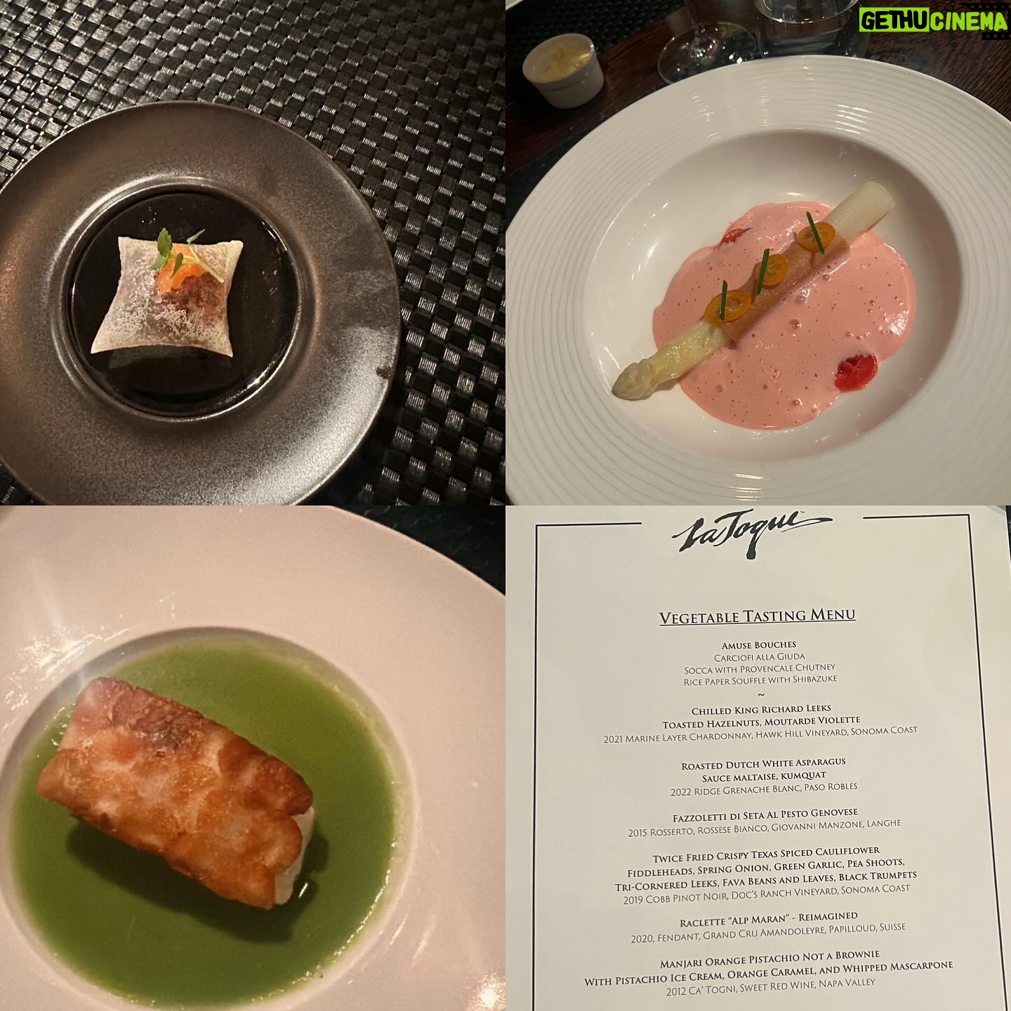 Mamrie Hart Instagram - Came up to Napa for this spitfire’s bday and did what we do best…. Eat and drink everything. Amazing meal at @latoquerestaurant who were so nice Perfect wine pairings! Tour of kitchen! Pillowy homemade pasta with pesto! Raclette with sparkling as a palate cleanser! Best veg tasting menu I’ve ever seen! 🥂 Gonna keep riding out this mode where I put on cute dresses and leave the house before I inevitably turn into Chet from the end of ‘Weird Science’ for the next month! 💓🔶💓 Happy bday @jaclynrjohnson 💓🔶 39 looks good on you! I can literally hear you singing Olivia Rodrigo on the treadmill right now as sit on the couch.