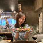 Manami Higa Instagram - crank upのご褒美飯🍴🍖😋💕 早めの誕生日も祝ってもらいました🎂 thank you🩵💛💜