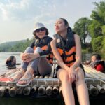 Manasaporn Chanchalerm Instagram - พี่คนขับพาไปล่องแพในอากาศ 40°c ค่ะ 🥵 จับปลา🦶🏻จบ