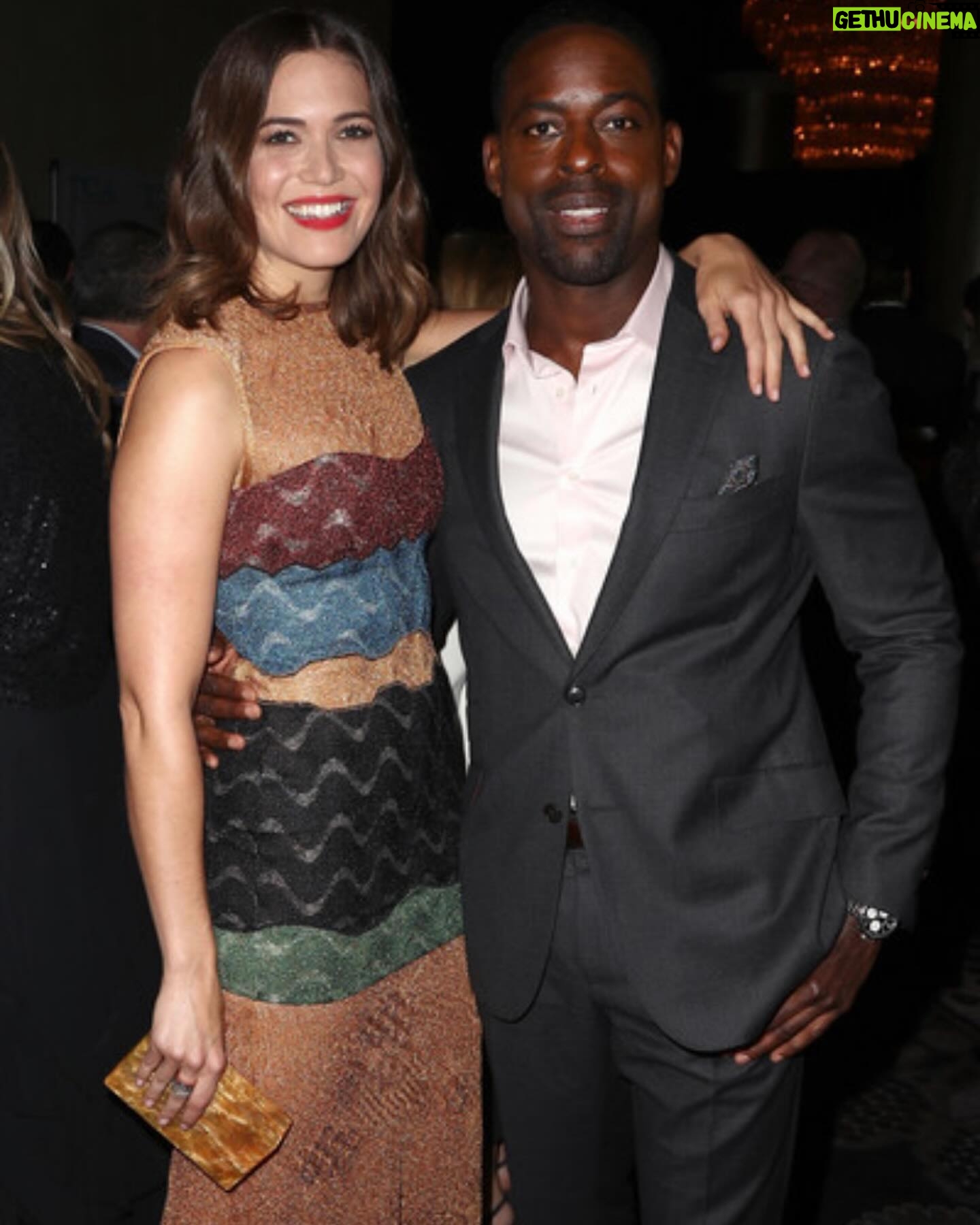 Mandy Moore Instagram - Happy Birthday to my fellow Aries. Grateful to know you and that you exist to share your infectious energy and talent with the world, @sterlingkbrown. Love you!!