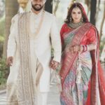 Mandy Takhar Instagram - Happy Valentine’s Day… Husband ❤️ ♾️ Wedding planners ~ @celebwise.media @chaudhary_dishu01 @harmanpreetsingh1717 Jewellery by ~ @gujranwalajewellersbholushah @omsons_bridal_store Groom dressed by ~ @punit.arora.official Clicked by ~ @deepikasdeepclicks Makeup and hair by @priyankasethimua #Mansh