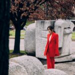 Mandy Wong Instagram - Buon San Valentino🌹 還趕得切跟大家說聲元宵節快樂🥰🌹 @sportmax @sportmax_hk #Milano #qystyling