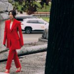 Mandy Wong Instagram - Buon San Valentino🌹 還趕得切跟大家說聲元宵節快樂🥰🌹 @sportmax @sportmax_hk #Milano #qystyling