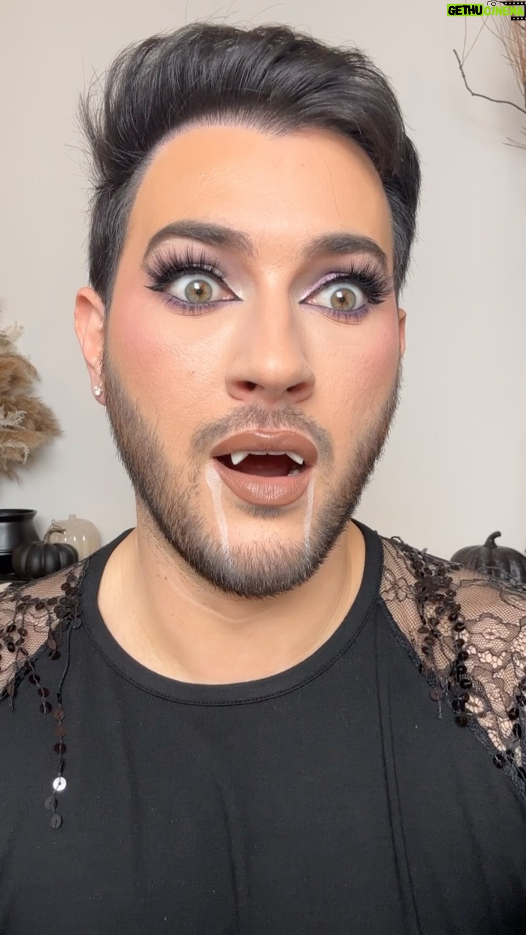 Manny MUA Instagram - thanks for the tip…… literally 🧛🏻♂️