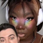 Manny MUA Instagram - attempting this rainbow look by @naezrahlooks how’d i do?!👀 #laneige_partner i used the @laneige_us Hydro UV Defense Sunscreen Broad Spectrum SPF 50 for my SPF and as my primer! Use MANNY15 for 15% off us.laneige.com through 6/31