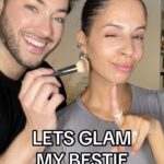 Manny MUA Instagram - got to glam my bestie!! @larlarlee using the @dalba_global White Truffle First Spray Serum as the perfect prep and setting spray for an instant summery glow in the fall 😜 #dalbapartner #dalbaglobal #dalbamist #dalbaglow #glowmist #premiumvegan