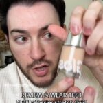 Manny MUA Instagram - yallllllll better be SPRINTING to Glossier and Sephora stores for this! I’m impressed! The @glossier Stretch Fluid Foundation gives a natural finish, no cracking (after all day wear!!) 89% skincare ingredients while providing medium coverage?! Ok, Glossier, I see your innovation! 😎 #GlossierPartner